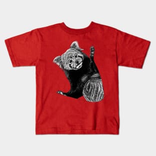 Red panda - ink illustration Kids T-Shirt